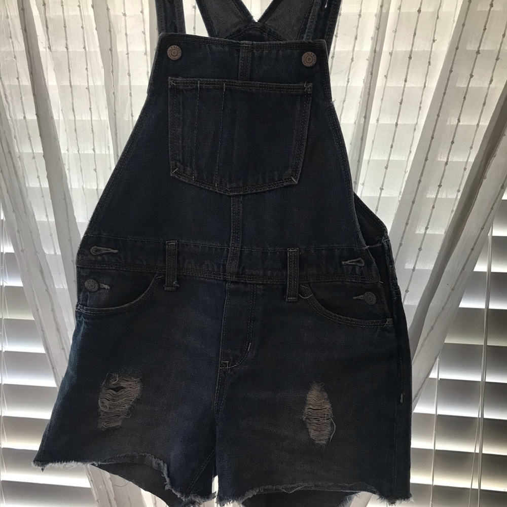 Old Navy girls jean shirt overalls